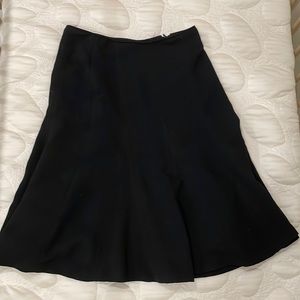 Zara Woman black mermaid midi work skirt